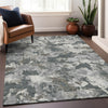 Piper Looms Chantille Floral ACN885 Charcoal Machine Washable Area Rug Lifestyle Image Feature