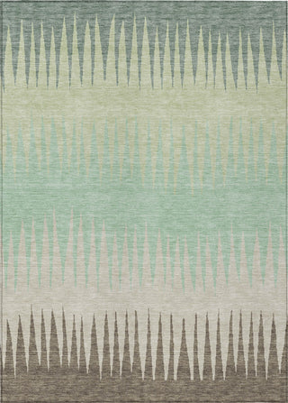 Piper Looms Chantille Stripes ACN886 Aloe Machine Washable Area Rug main image