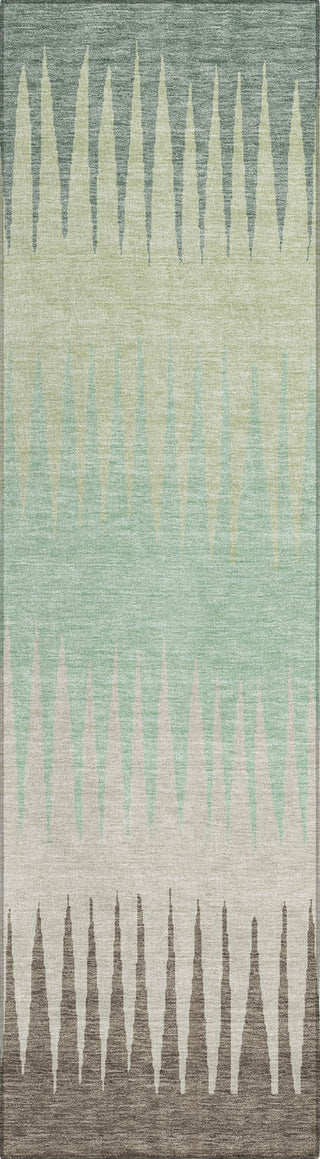 Piper Looms Chantille Stripes ACN886 Aloe Machine Washable Area Rug Runner Main Image