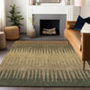 Piper Looms Chantille Stripes ACN886 Brown Machine Washable Area Rug Lifestyle Image Feature