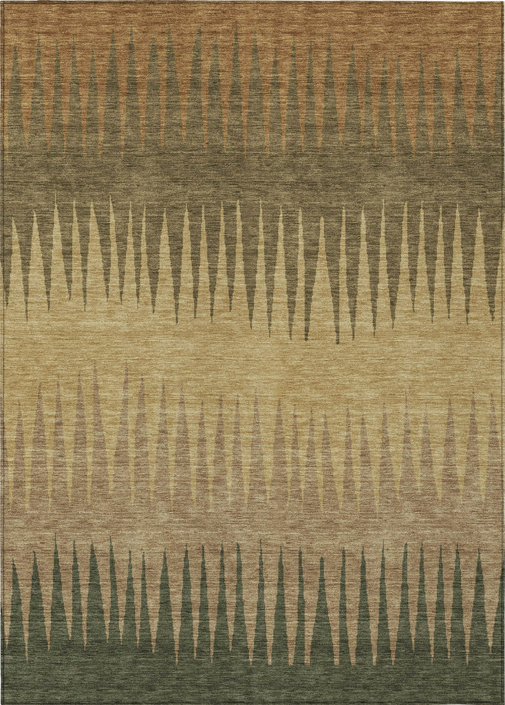 Piper Looms Chantille Stripes ACN886 Brown Machine Washable Area Rug main image