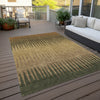 Piper Looms Chantille Stripes ACN886 Brown Machine Washable Area Rug Outdoor Lifestyle Image Feature