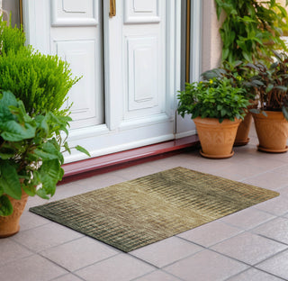 Piper Looms Chantille Stripes ACN886 Brown Machine Washable Area Rug Scatter Outdoor Lifestyle Image Feature