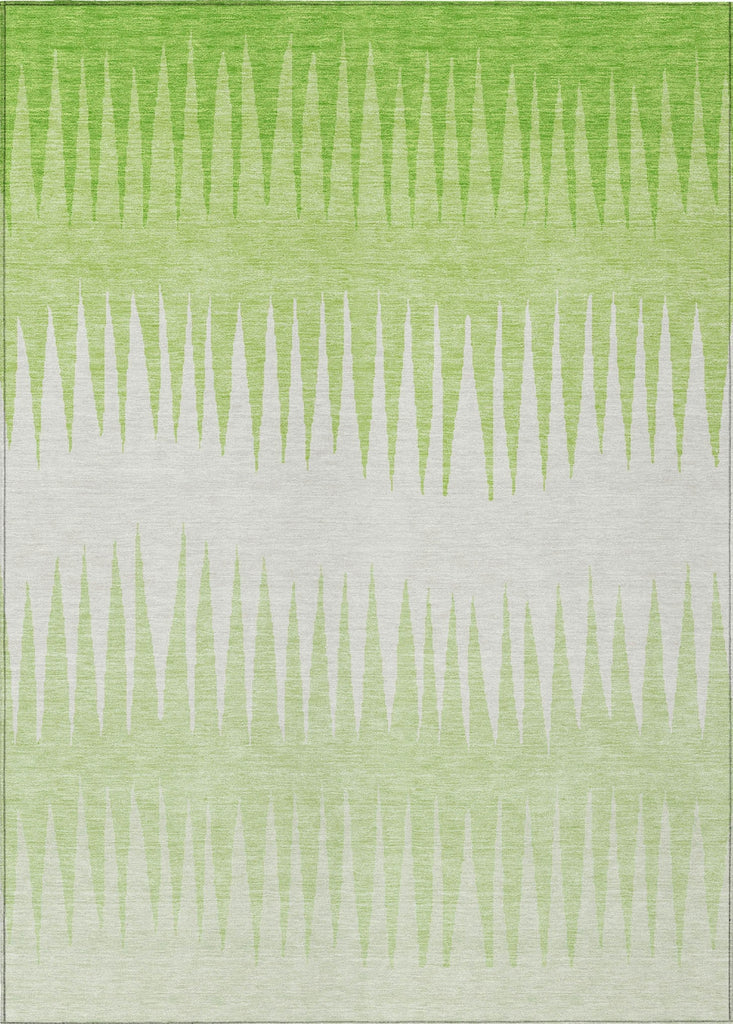 Piper Looms Chantille Stripes ACN886 Lime Machine Washable Area Rug main image