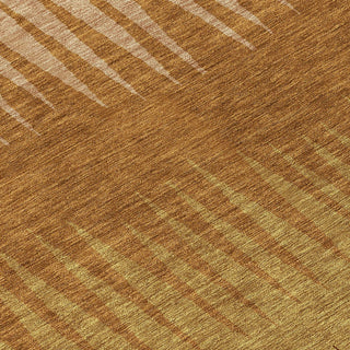Piper Looms Chantille Stripes ACN886 Paprika Machine Washable Area Rug Swatch Image