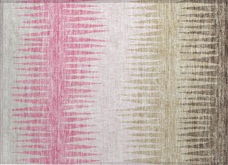 Piper Looms Chantille Stripes ACN886 Pink Machine Washable Area Rug Scatter Main Image