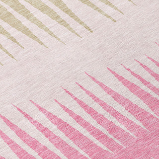 Piper Looms Chantille Stripes ACN886 Pink Machine Washable Area Rug Swatch Image