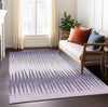 Piper Looms Chantille Stripes ACN886 Purple Machine Washable Area Rug Lifestyle Image Feature