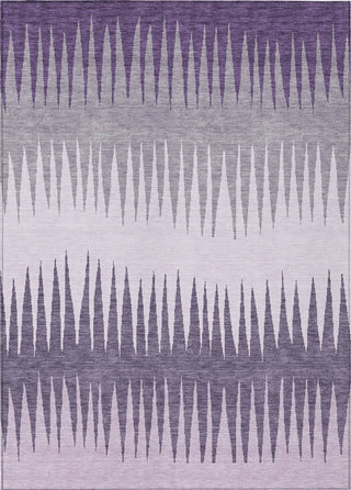 Piper Looms Chantille Stripes ACN886 Purple Machine Washable Area Rug main image
