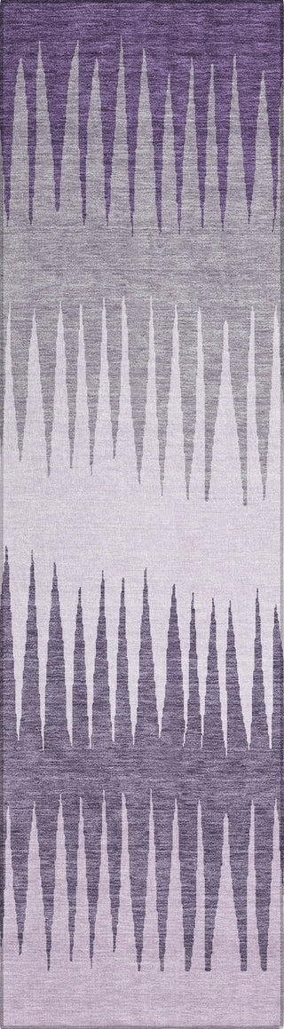 Piper Looms Chantille Stripes ACN886 Purple Machine Washable Area Rug Runner Main Image