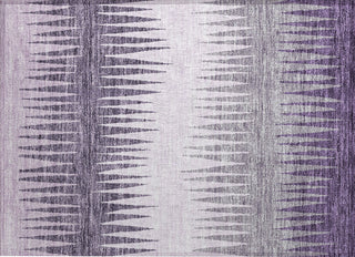 Piper Looms Chantille Stripes ACN886 Purple Machine Washable Area Rug Scatter Main Image