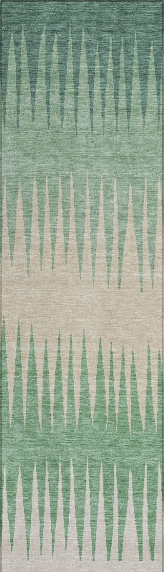 Piper Looms Chantille Stripes ACN886 Sage Machine Washable Area Rug Runner Main Image