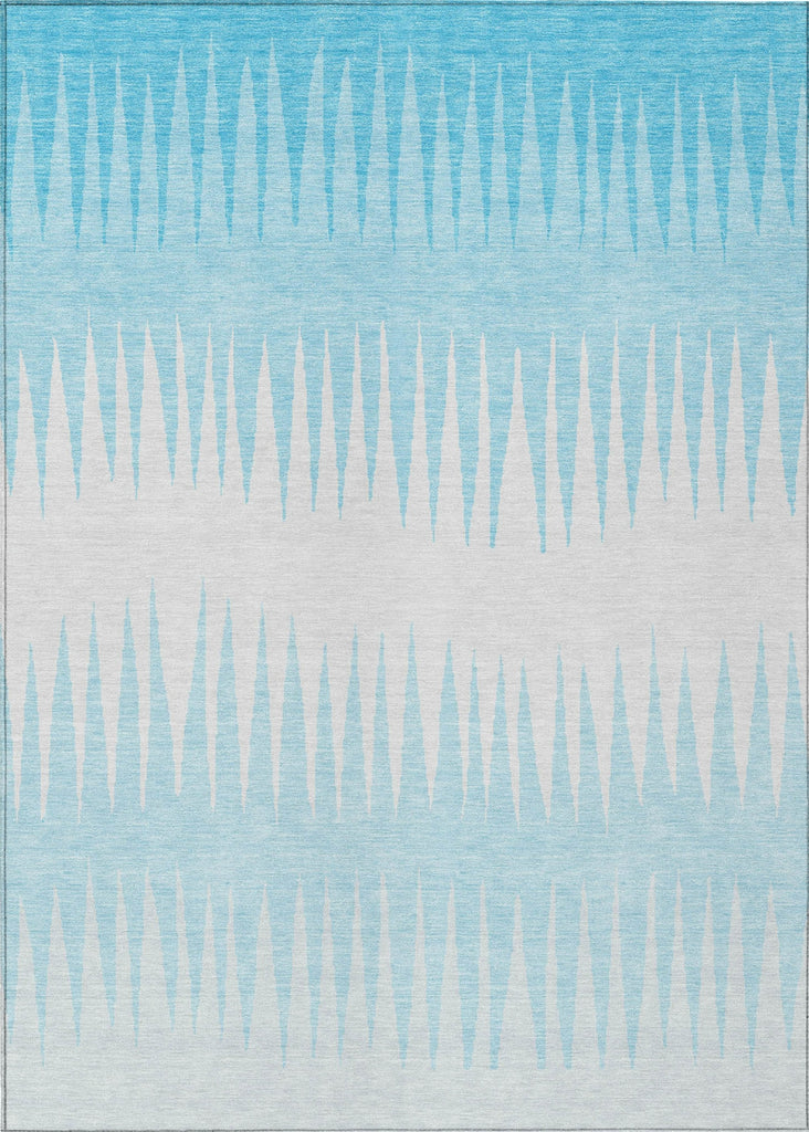 Piper Looms Chantille Stripes ACN886 Sky Machine Washable Area Rug main image