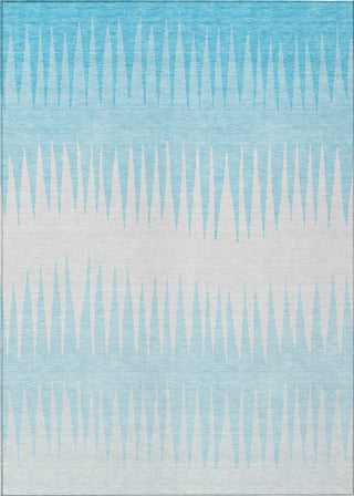 Piper Looms Chantille Stripes ACN886 Sky Machine Washable Area Rug main image