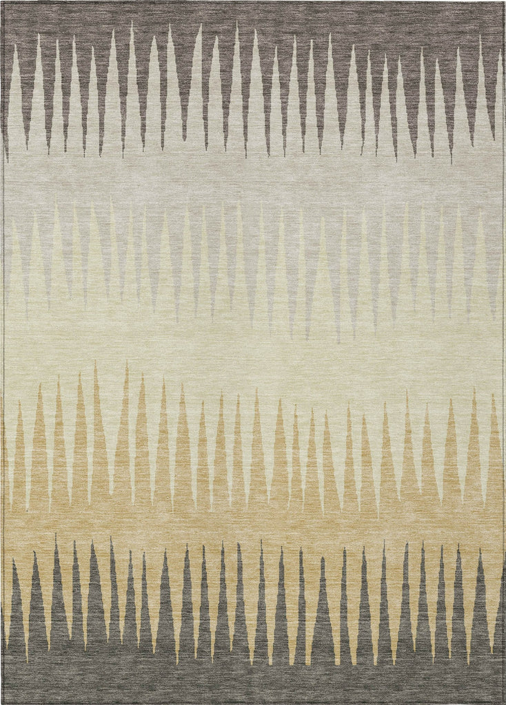 Piper Looms Chantille Stripes ACN886 Taupe Machine Washable Area Rug main image