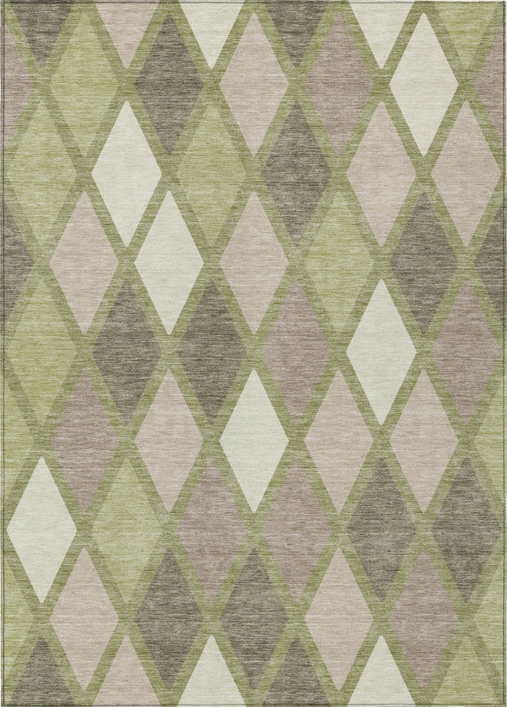 Piper Looms Chantille Diamonds ACN887 Aloe Machine Washable Area Rug main image