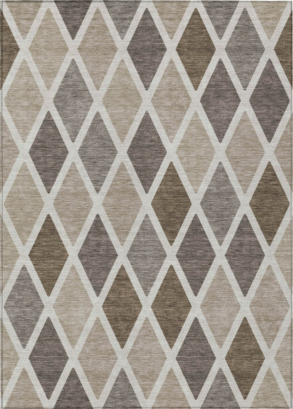 Piper Looms Chantille Diamonds ACN887 Beige Machine Washable Area Rug ...