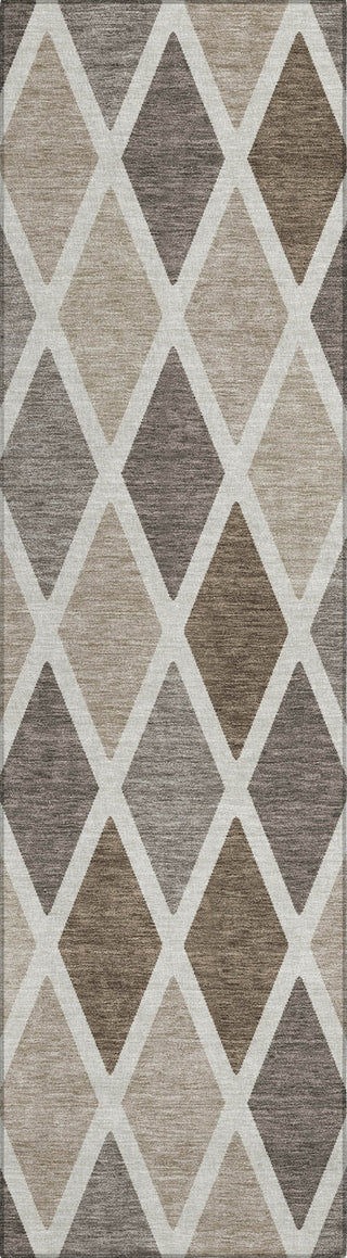 Piper Looms Chantille Diamonds ACN887 Beige Machine Washable Area Rug Runner Main Image