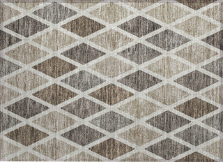 Piper Looms Chantille Diamonds ACN887 Beige Machine Washable Area Rug Scatter Main Image