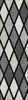 Piper Looms Chantille Diamonds ACN887 Black Machine Washable Area Rug Runner Main Image