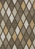 Piper Looms Chantille Diamonds ACN887 Brown Machine Washable Area Rug main image