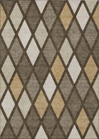 Piper Looms Chantille Diamonds ACN887 Brown Machine Washable Area Rug main image