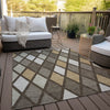 Piper Looms Chantille Diamonds ACN887 Brown Machine Washable Area Rug Outdoor Lifestyle Image Feature