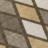 Piper Looms Chantille Diamonds ACN887 Brown Machine Washable Area Rug Swatch Image