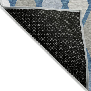 Piper Looms Chantille Diamonds ACN887 Denim Machine Washable Area Rug Backing Image