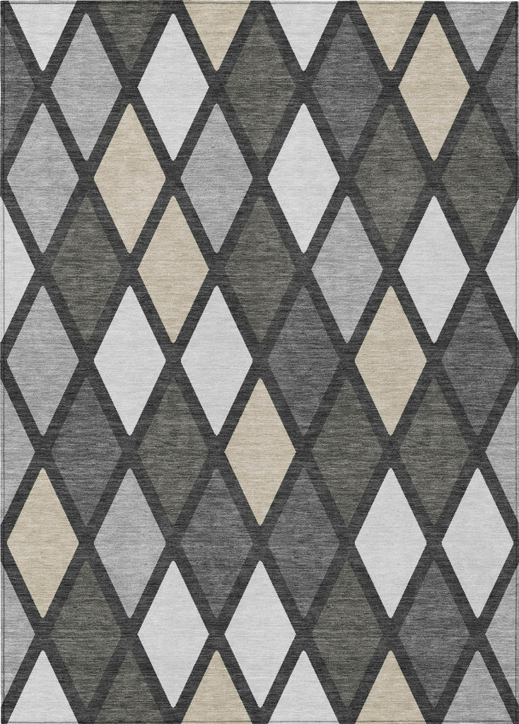 Piper Looms Chantille Diamonds ACN887 Gray Machine Washable Area Rug main image