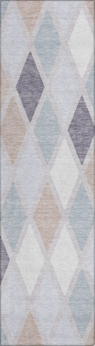 Piper Looms Chantille Diamonds ACN887 Lavender Machine Washable Area Rug Runner Main Image