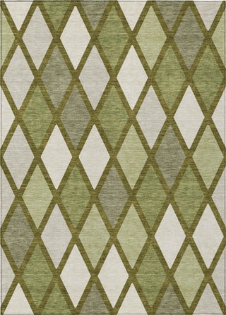 Piper Looms Chantille Diamonds ACN887 Olive Machine Washable Area Rug main image
