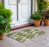 Piper Looms Chantille Diamonds ACN887 Olive Machine Washable Area Rug Scatter Outdoor Lifestyle Image Feature