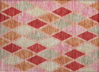 Piper Looms Chantille Diamonds ACN887 Pink Machine Washable Area Rug Scatter Main Image