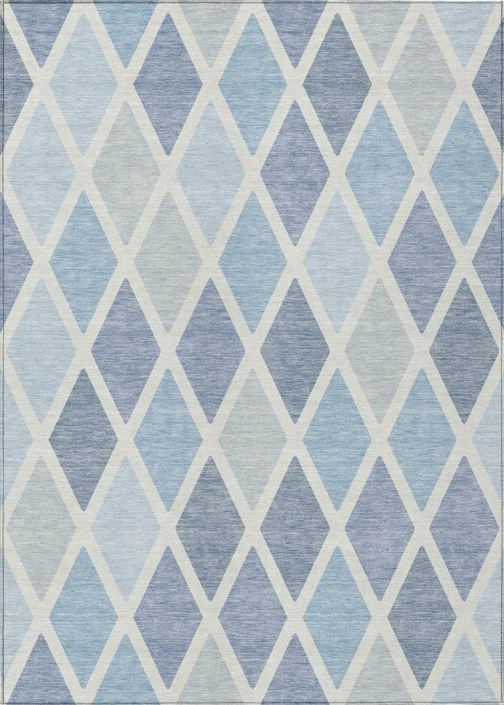 Piper Looms Chantille Diamonds ACN887 Sky Machine Washable Area Rug main image