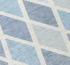 Piper Looms Chantille Diamonds ACN887 Sky Machine Washable Area Rug Swatch Image