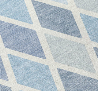 Piper Looms Chantille Diamonds ACN887 Sky Machine Washable Area Rug Swatch Image