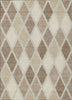 Piper Looms Chantille Diamonds ACN887 Taupe Machine Washable Area Rug main image