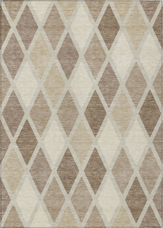Piper Looms Chantille Diamonds ACN887 Taupe Machine Washable Area Rug main image