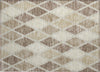 Piper Looms Chantille Diamonds ACN887 Taupe Machine Washable Area Rug Scatter Main Image