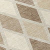 Piper Looms Chantille Diamonds ACN887 Taupe Machine Washable Area Rug Swatch Image