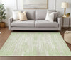 Piper Looms Chantille Stripes ACN888 Aloe Machine Washable Area Rug Lifestyle Image Feature