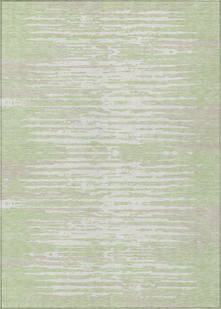 Piper Looms Chantille Stripes ACN888 Aloe Machine Washable Area Rug main image