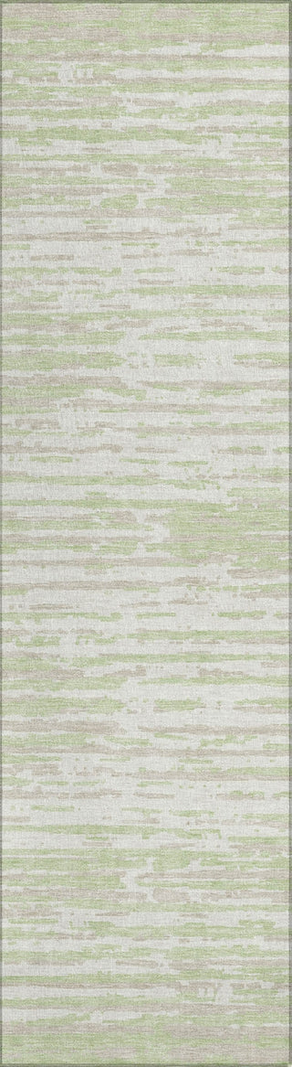 Piper Looms Chantille Stripes ACN888 Aloe Machine Washable Area Rug Runner Main Image