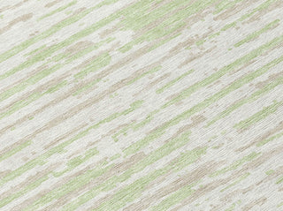 Piper Looms Chantille Stripes ACN888 Aloe Machine Washable Area Rug Swatch Image