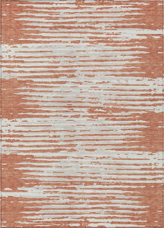 Piper Looms Chantille Stripes ACN888 Coral Machine Washable Area Rug main image