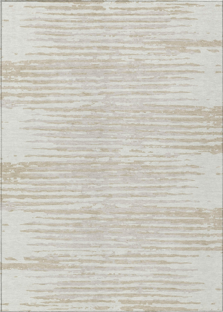 Piper Looms Chantille Stripes ACN888 Ivory Machine Washable Area Rug main image