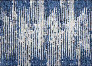 Piper Looms Chantille Stripes ACN888 Navy Machine Washable Area Rug Scatter Main Image