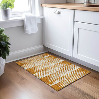 Piper Looms Chantille Stripes ACN888 Paprika Machine Washable Area Rug Scatter Lifestyle Image Feature