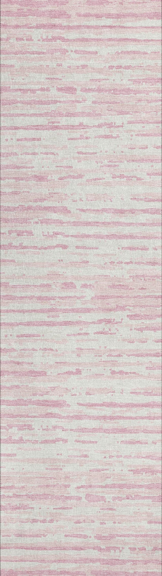 Piper Looms Chantille Stripes ACN888 Pink Machine Washable Area Rug Runner Main Image
